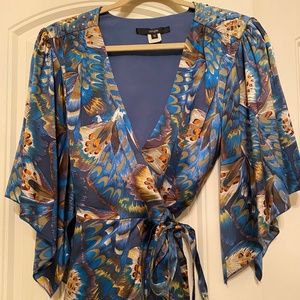 Single brand wrap blouse size S